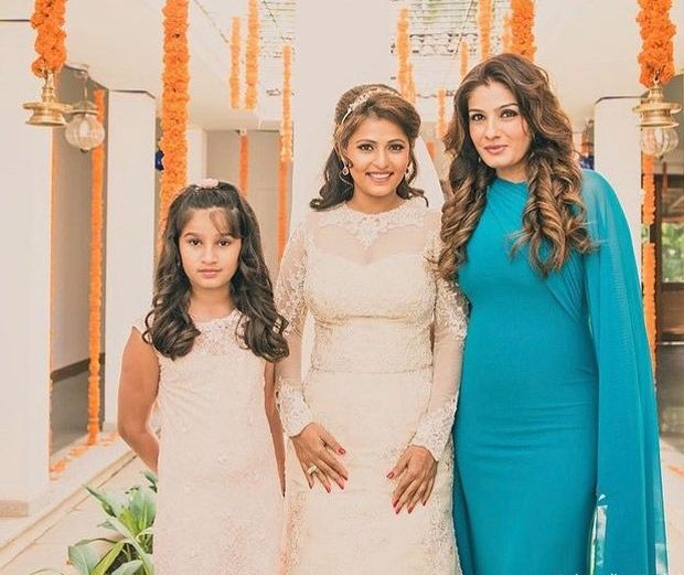 Raveena Tandon shares pictures from daughter Chaya Tandon’s church wedding, wishes her on her anniversary Raveena Tandon shares pictures from daughter Chaya Tandon’s church wedding, wishes her on her anniversary