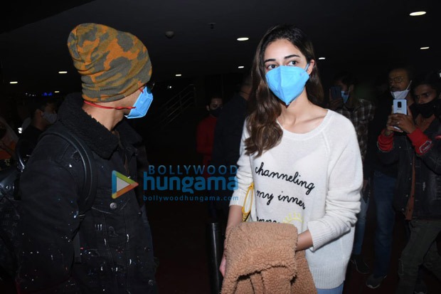 Rumoured couple Ananya Panday and Ishaan Khatter return to Mumbai after ringing in New Year in Ranthambore