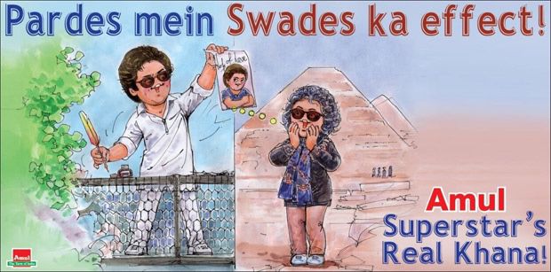 Shah Rukh Khan's sweet gesture for Egyptian fan gets filmy twist in Amul topical: 'Pardes mein Swades'