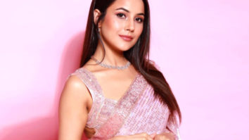 Shehnaaz Gill is an absolute diva in a pink sequin saree; see pictures