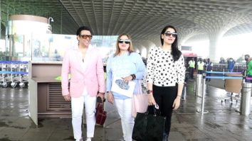 Spotted: Govinda with his wife and daughter at airport