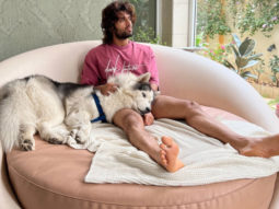 Vijay Deverakonda chills at home with Storm as shoots get cancelled
