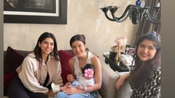 Anshula, Shanaya and Khushi Kapoor poses with cousin Mohit Marwah’s daughter