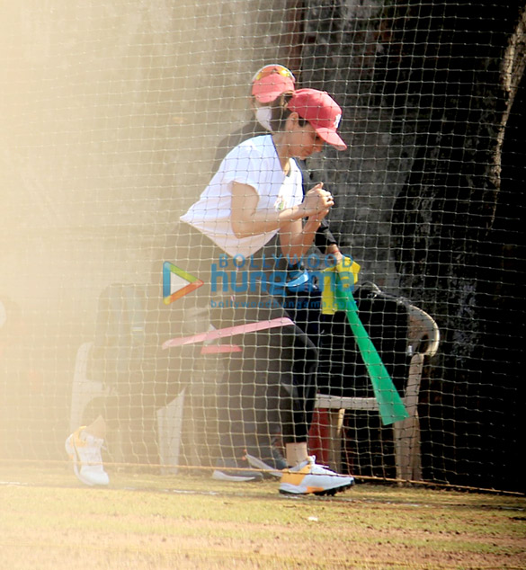 anushka sharma snapped while training for her role as jhulan goswami in the film chakda xpress 2
