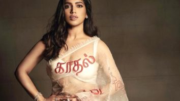 Bhumi Pednekar promotes Badhaai Do in a sheer saree with love written in different languages