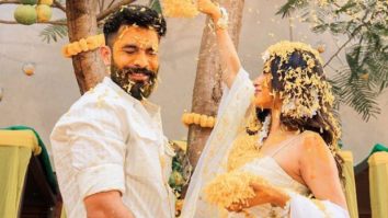 Inside Mouni Roy and Suraj Nambiar’s dreamy haldi ceremony; see pics and video