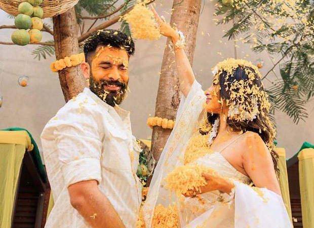 Inside Mouni Roy and Suraj Nambiar's dreamy haldi ceremony; see pics and video