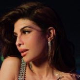 Jacqueline Fernandez strikes a glamorous pose in a crystal bralette and metallic skirt