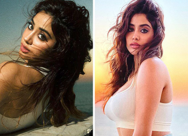 Janhvi Kapoor enjoys sunset as she raises temperatures in white strappy crop top and denims