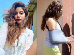 Janhvi Kapoor leaves the gym with an arm sling after an injury