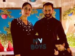 Kareena Kapoor Khan poses with Saif Ali Khan and Taimur as she attends Amrita Arora’s birthday bash