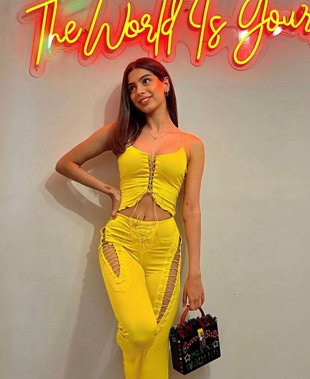 Khushi Kapoor paints the town Yellow in her latest co-ord set Khushi Kapoor paints the town Yellow in her latest co-ord set