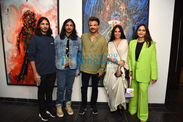 photos anil kapoor sunita kapoor and karan singh grover attend designer anamika khannas son viraj khannas art exhibition 3