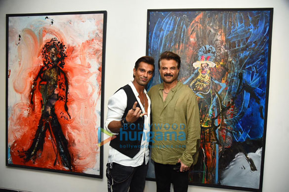 photos anil kapoor sunita kapoor and karan singh grover attend designer anamika khannas son viraj khannas art exhibition 6