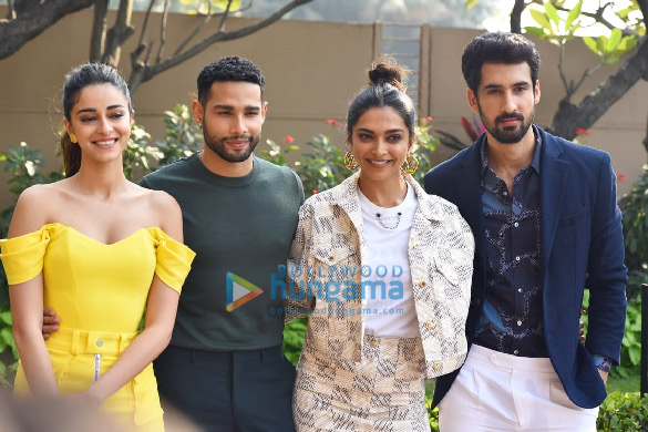 Photos: Deepika Padukone, Siddhant Chaturvedi, Ananya Panday, Dhairya Karwa spotted promoting their film Gehraiyaan