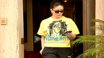 Photos: Kareena Kapoor Khan spotted in a casual avatar in Bandra sporting a yellow t-shirt that reads ‘Dangerous Animal’