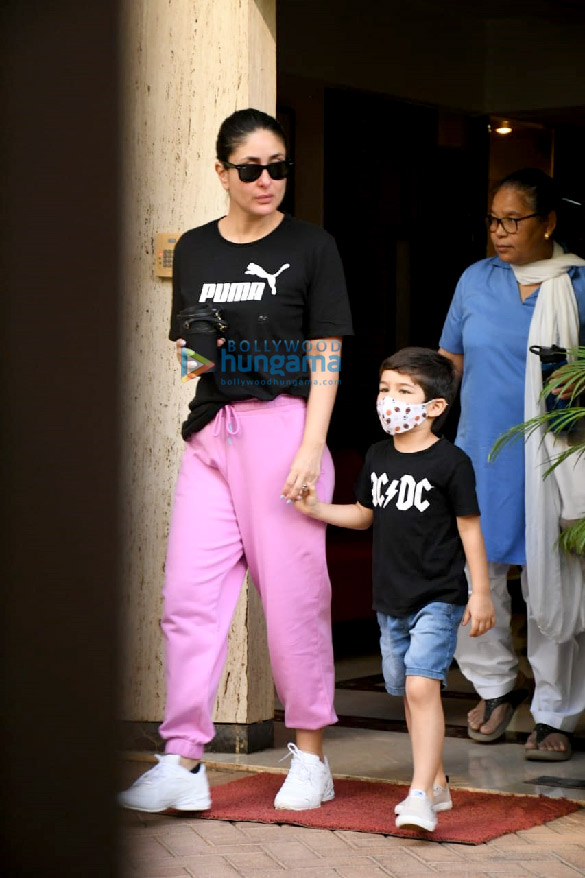 Photos: Kareena Kapoor Khan and son Taimur Ali Khan twin in black as they get snapped in Bandra