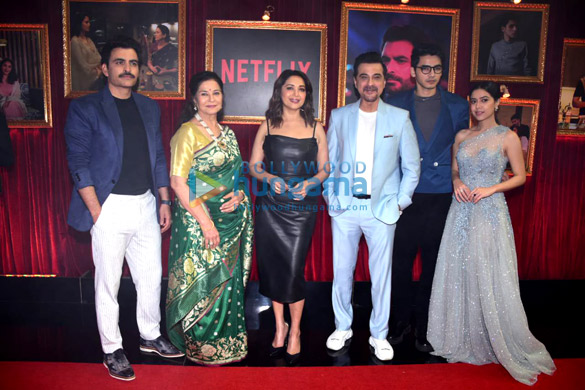 photos madhuri dixit sanjay kapoor karan johar and others unveil the trailer of the fame game1 6
