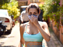Photos: Malaika Arora and Zareen Khan give fitness goals in athleisure wear as they get clicked at Diva Yoga in Bandra