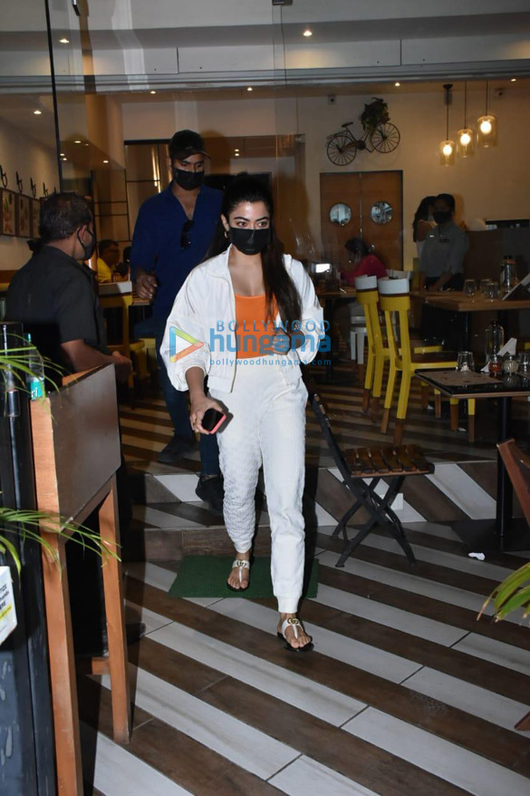 Photos: Rashmika Mandanna snapped Farmers’ Cafe in Bandra