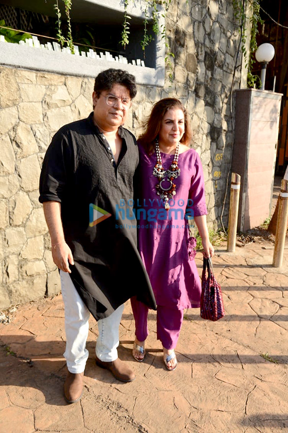 Photos: Sajid Khan and sister Farah Khan snapped visiting the newly wed couple Farhan Akhtar and Shibani Dandekar’s residence Photos: Sajid Khan and sister Farah Khan snapped visiting the newly wed couple Farhan Akhtar and Shibani Dandekar’s residence