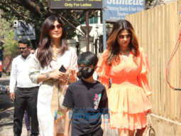 Photos: Shilpa Shetty, Shamita Shetty, and Raj Kundra are all decked up as they get snapped in Juhu