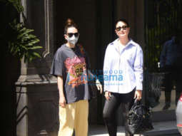 Photos: Sisters Kareena Kapoor Khan and Karisma Kapoor snapped along with Jehangir Ali Khan at their father Randhir Kapoor’s residence in Bandra