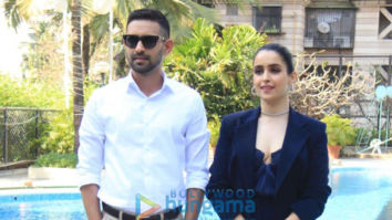 Photos: Vikrant Massey and Sanya Malhotra snapped during Love Hostel promotions