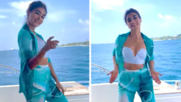 Pooja Hegde flaunts her dance moves as she takes on ‘Arabic Kuthu’ challenge from Beast on a yacht, watch video