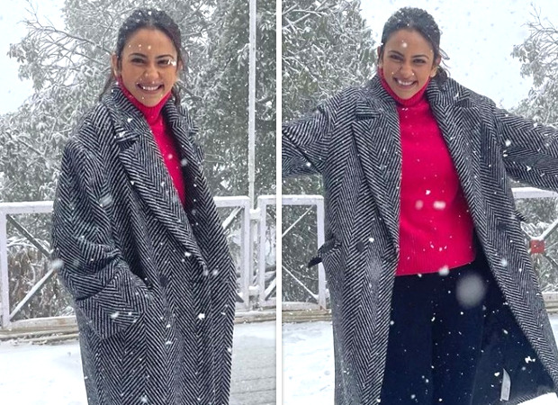 Rakul Preet Singh enjoys snowfall in Mussoorie amid the shoot of Ratsasan remake