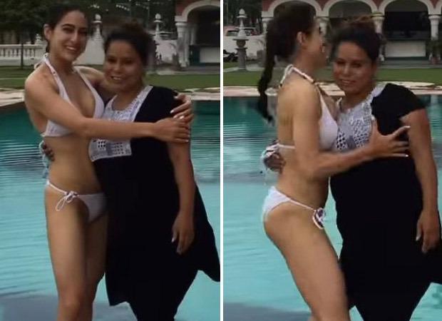 620px x 450px - Sara Ali Khan dons white bikini in a new video; pushes her spot girl into  the swimming pool : Bollywood News - Bollywood Hungama