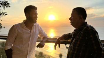 Sham Kaushal enjoys some quality time with his son Vicky Kaushal at his sea-view residence