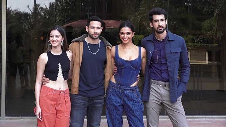 Spotted: Deepika, Ananya, Siddhant, Dhairya and Shakun promoting Gehraiyaan Spotted: Deepika, Ananya, Siddhant, Dhairya and Shakun promoting Gehraiyaan