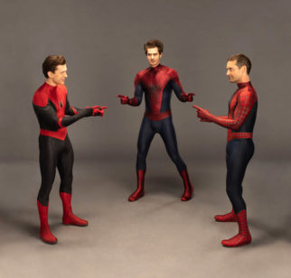 Tom Holland, Tobey Maguire and Andrew Garfield re-create classic Spider-Man meme for digital release of Spider-Man: No Way Home