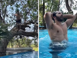 Varun Dhawan dives into a pool from a tree; Arjun Kapoor mocks him saying ‘this pool didn’t need u to swim’