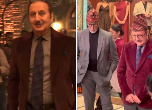 Anupam Kher celebrates his birthday on sets of Unnchai with Amitabh Bachchan, Danny Denzongpa, and Boman Irani; See photos