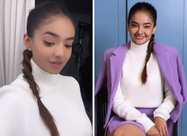Anushka Sen is 'ready for the day' in transformation Instagram reel donning purple mini skirt and blazer