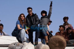 On the Sets of the movie Bachchhan Paandey