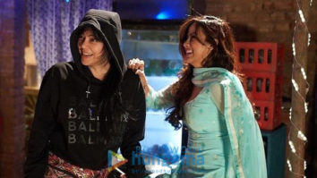 On the Sets of the movie Bachchhan Paandey