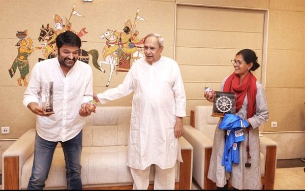 Kapil Sharma, Nandita Das meet Naveen Patnaik in Odisha amidst their film shoot Kapil Sharma, Nandita Das meet Naveen Patnaik in Odisha amidst their film shoot