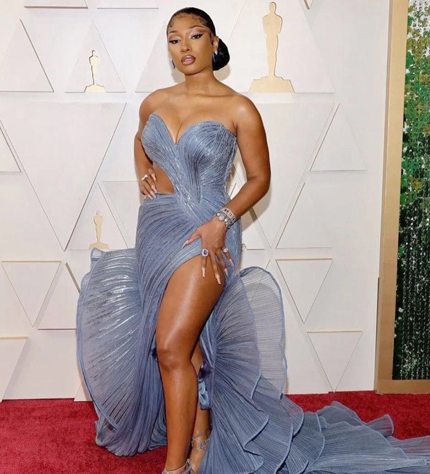 Megan Thee Stallion makes her Oscar debut in a breathtaking ensemble by renowned Indian designer Gaurav Gupta