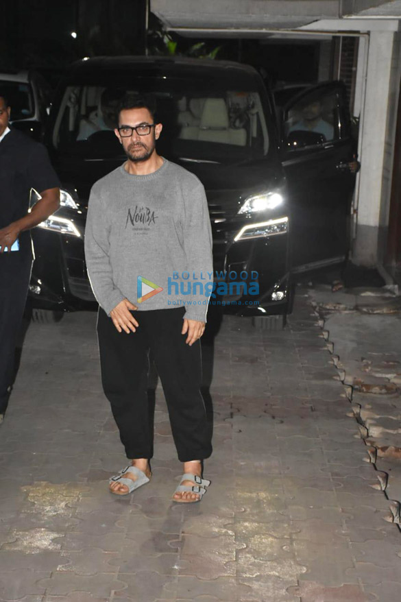 Photos: Aamir Khan spotted at ex-wife Reena Dutta’s house in Bandra