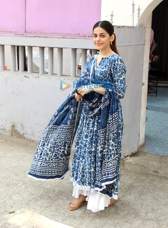 Photos: Alaya F snapped in a blue suit outside her dance class in Khar