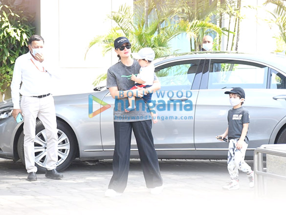 photos allu arjun kareena kapoor karisma kapoor with their kids spotted at kalina airport 4