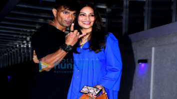 Photos: Bipasha Basu and Karan Singh Grover spotted with their family at Hakkasan in Bandra