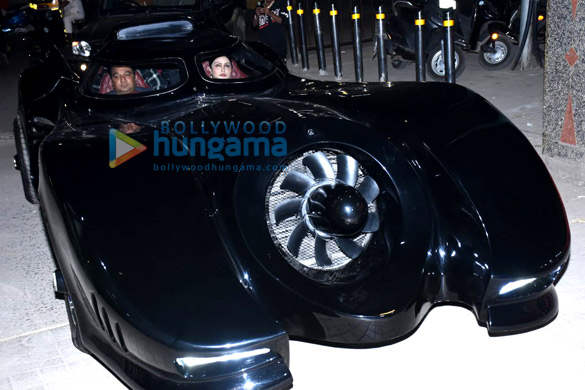 Photos Heropanti 2 director Ahmed Khan arrives in Batmobile at the ...