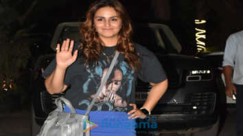 Photos: Huma Qureshi rocks a thigh-high slit skirt as she gets spotted at Maddock office in Khar