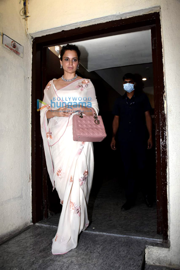 photos kangana ranaut steps out of the screening of the kashmir files 2