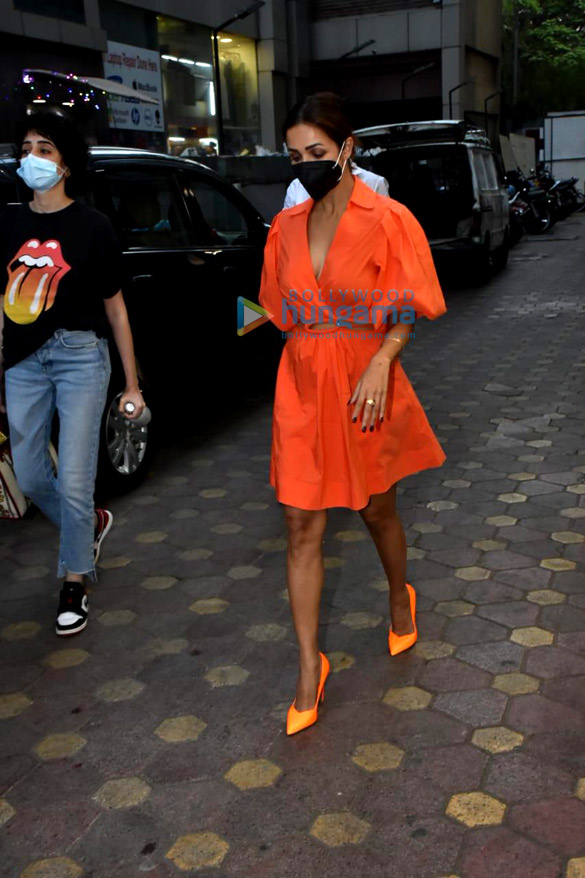 photos malaika arora glows in an orange outfit as she gets spotted in bandra 2