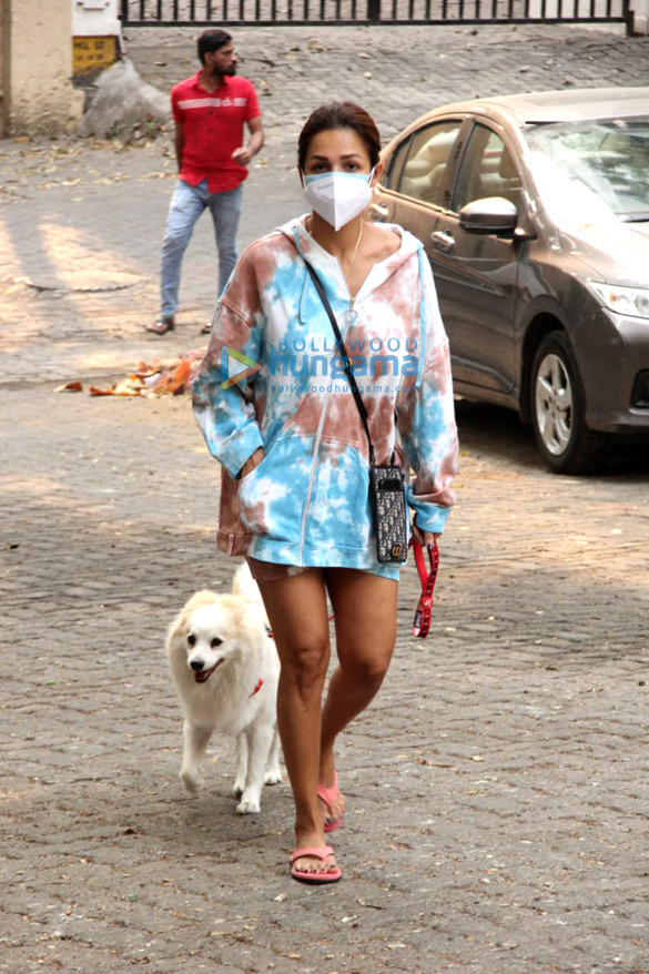 photos malaika arora steps out in tie dye sweatshirt to take her dog for a walk on a monday morning in khar 3